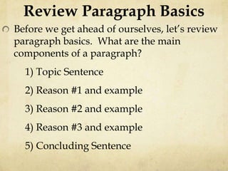 Two Reason Essay Example Essay Writing | PPTX