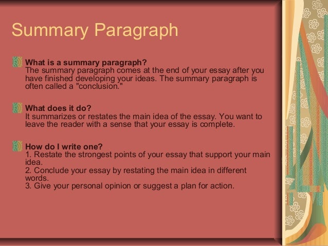 do your essay