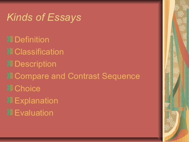 5 kinds of essay and examples