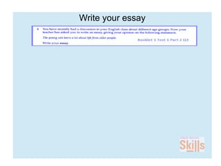Write your essay
 