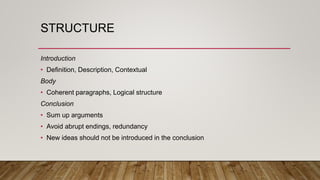 Essay writing | PPTX