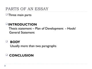 ESSAY WRITING SKILLS and TYPES OF INTRODUCTION | PPTX