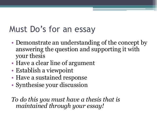 Area of study essay