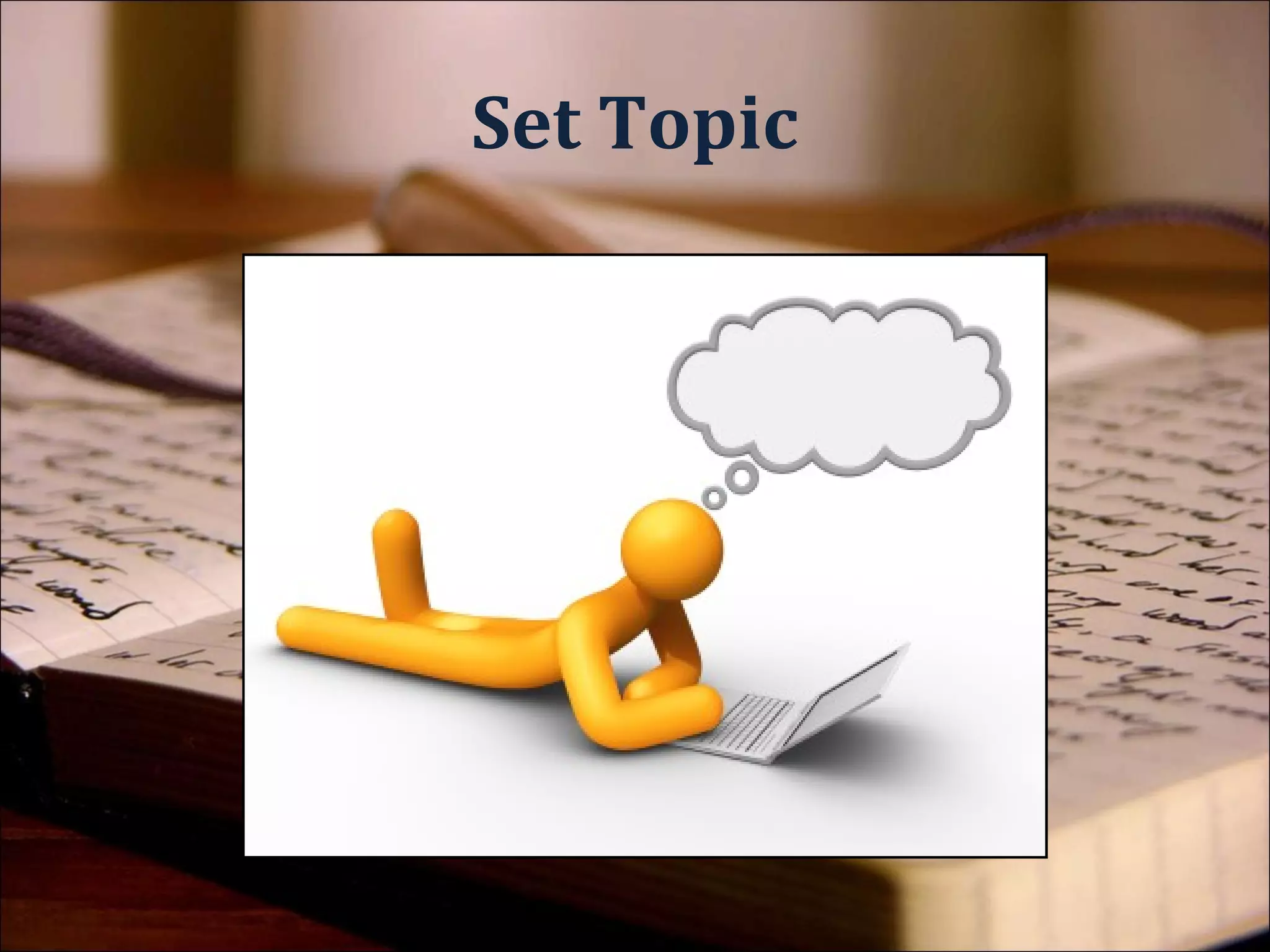 The Assignment Question


1.The Object of the Study
2.The Context of the Study
3.The Method of the Study
 