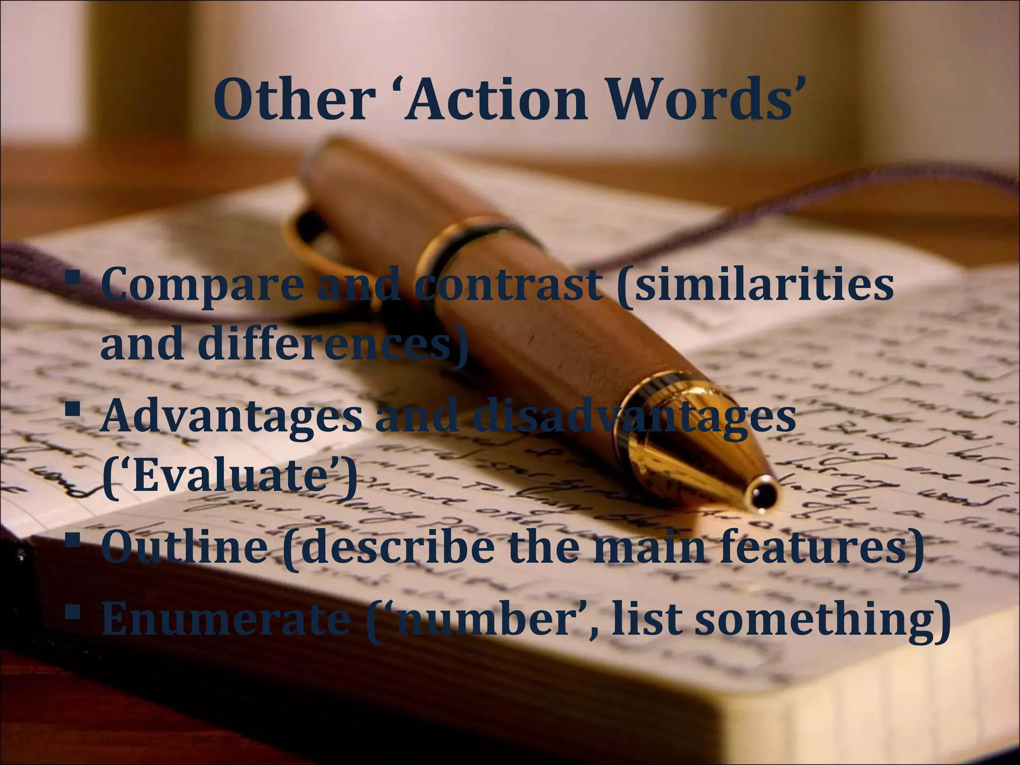Always define the object of
       your study.

Show your understanding of
      the key terms

Sometimes also define the
       context
 