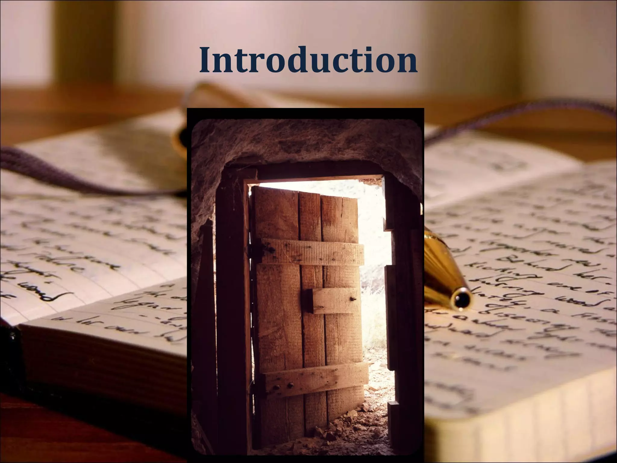 Introduction


 Explain what you are writing
  about
 Guide your reader
 Mention the Object, the Context
  and the Method
 