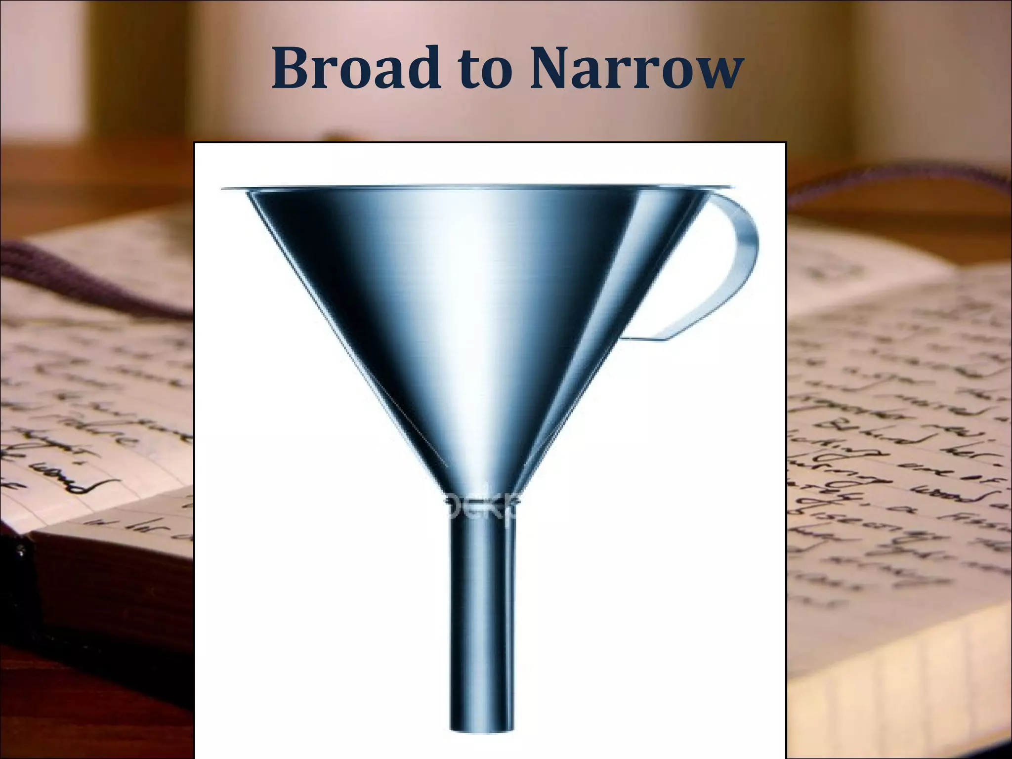 The Funnel Principle
 