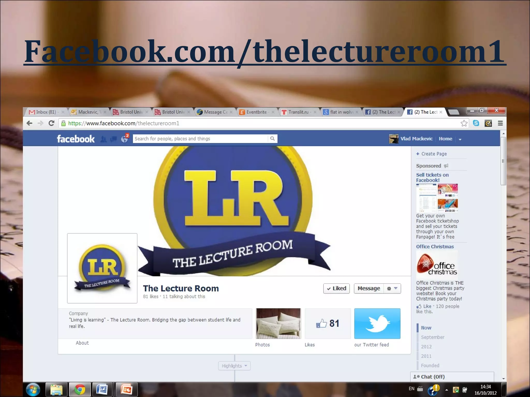 Facebook.com/howtogetafirstclass
 