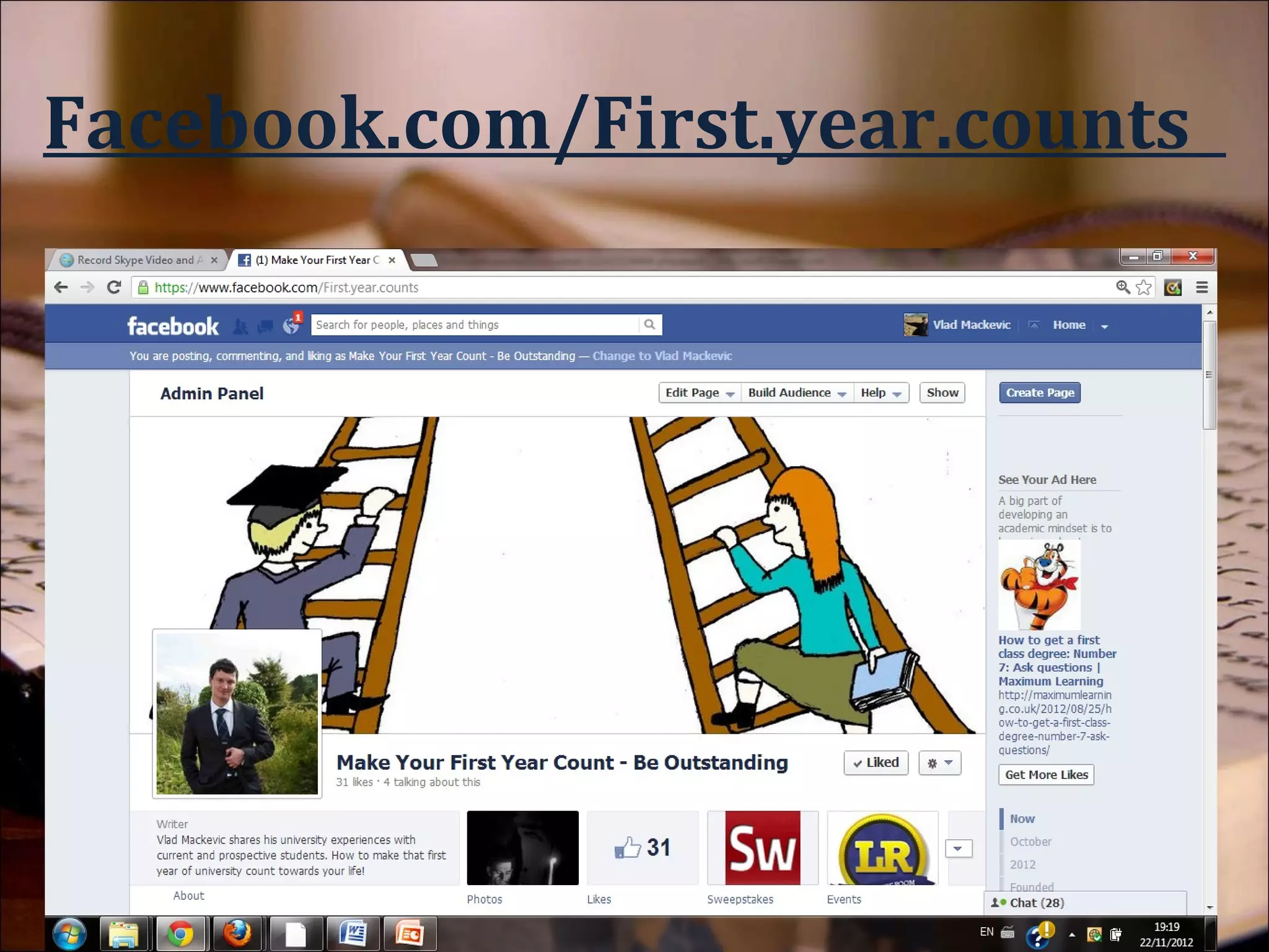 Facebook.com/First.year.counts
 