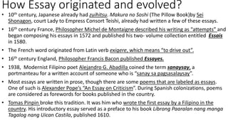 essay write in english