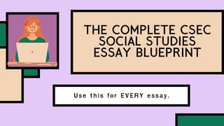 Essay Writing FOR CSEC SOCIAL STUDIES GUYANA | PDF