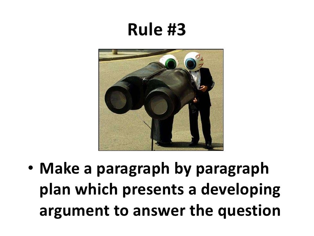 Essay writing rules