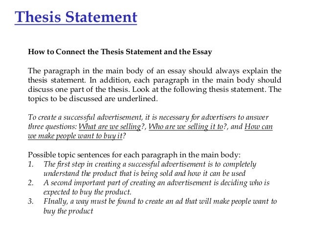 how to make a thesis statement 2nd