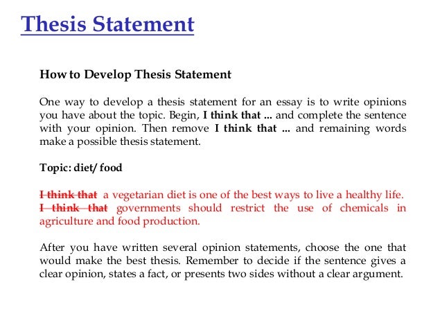 how to write a thesis statement for an essay for college