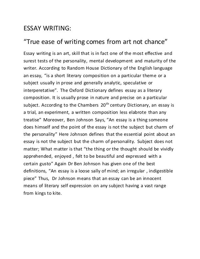 essay about personality