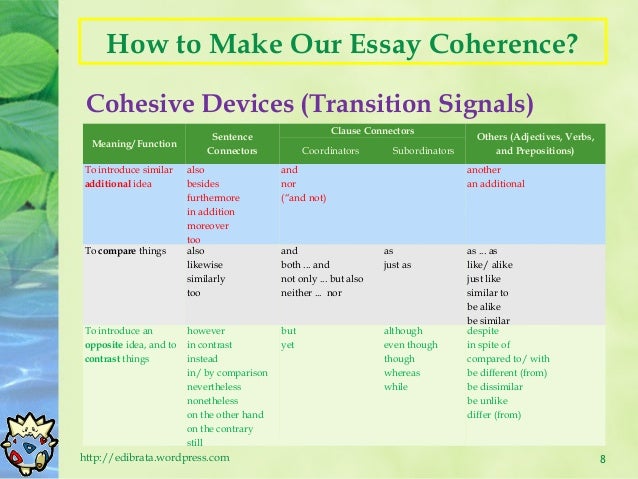 cohesive essay