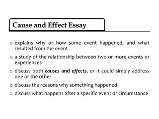 Reason Essay Example Essay writing 5th types of essay | PPTX