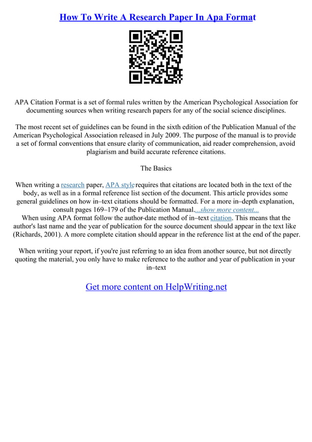 Essay Writing Apa Format | PDF