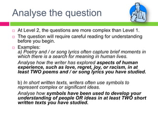 Essay writing at level 2 | PPTX