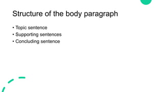 Essay writing for english language (2) body | PPTX