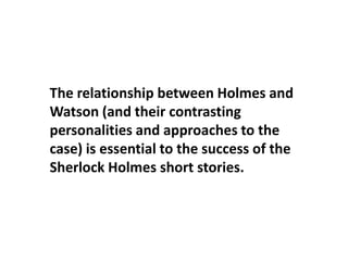 Essay Writing GCSE Holmes