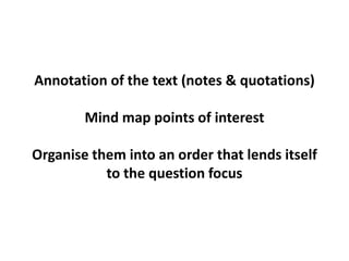 Essay Writing GCSE Holmes