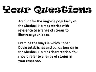 Essay Writing GCSE Holmes