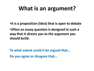 Essay Writing GCSE Holmes