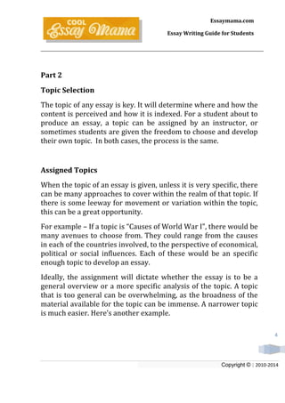 Essay writing guide | PDF