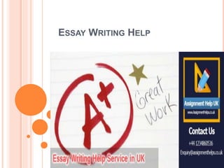 ESSAY WRITING HELP
 