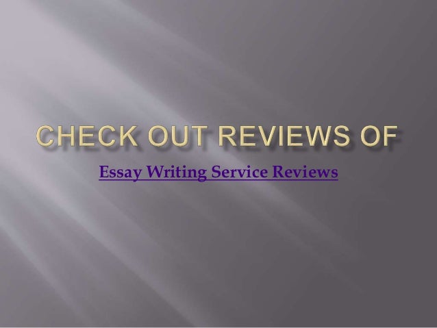 Essay writing service reviews
