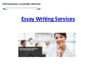 Essay Writing Services
 