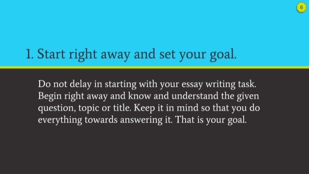 do your essay