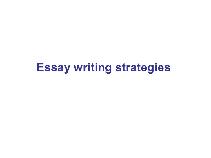 essay writing strategies