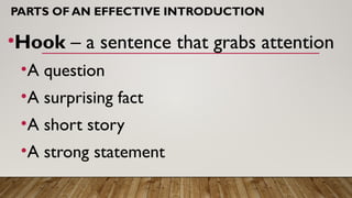 ESSAY WRITING — STRUCTURE.pptx types of essays introduction body ...