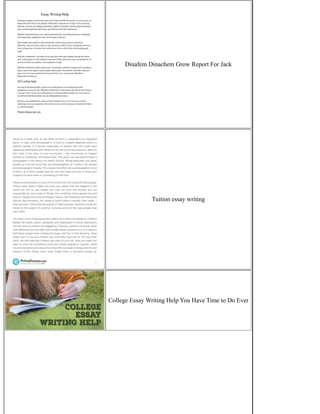 Dinafem Dinachem Grow Report For Jack
Tuition essay writing
College Essay Writing Help You Have Time to Do Ever
 
