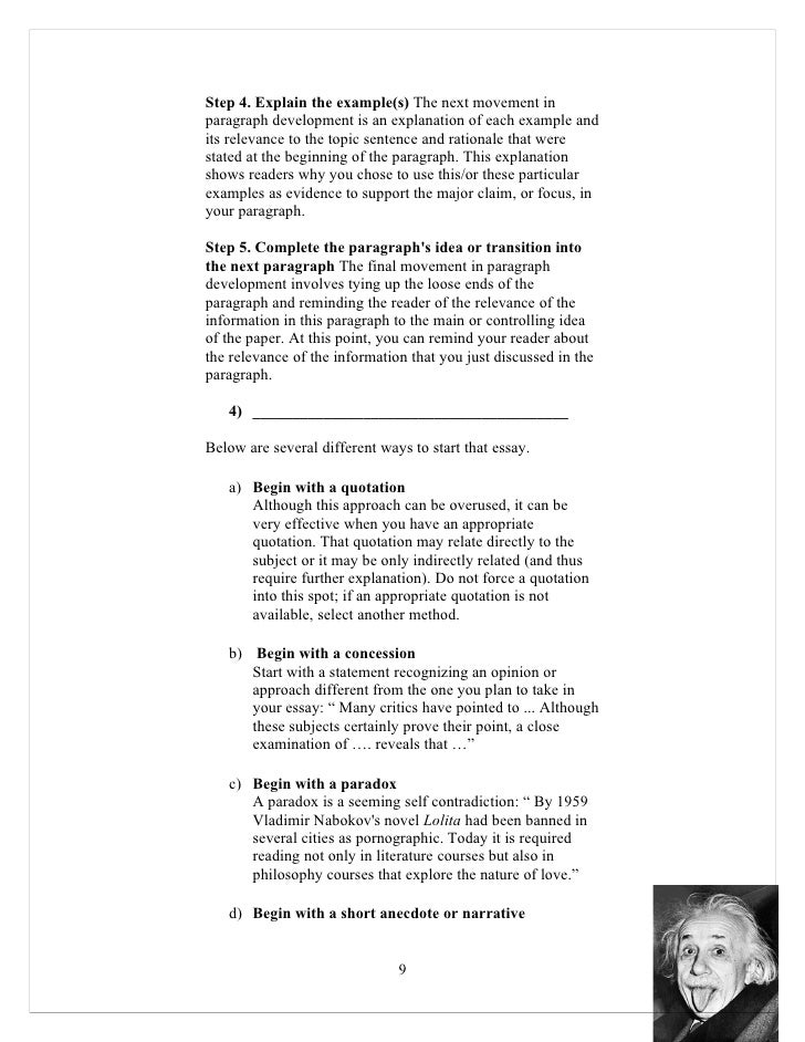 How to write an effect essay