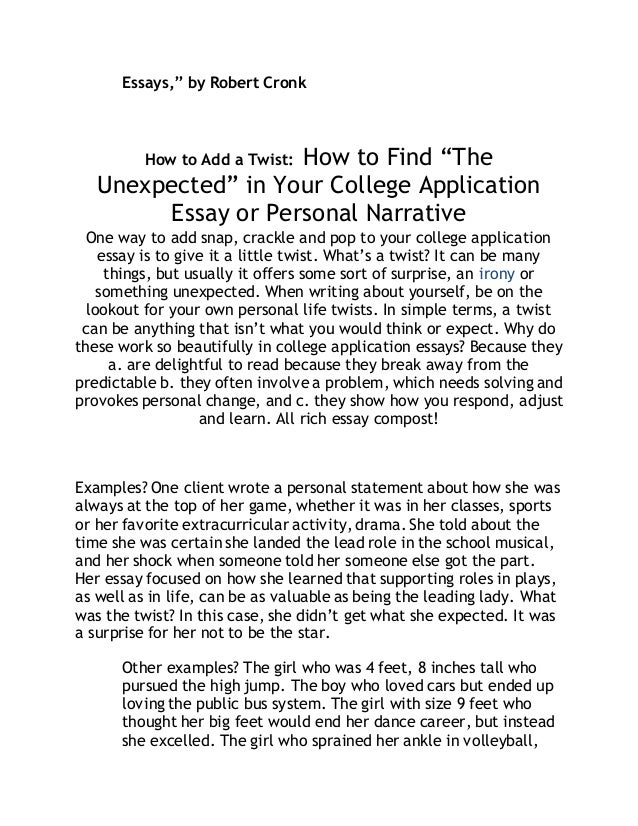 friends narrative essay