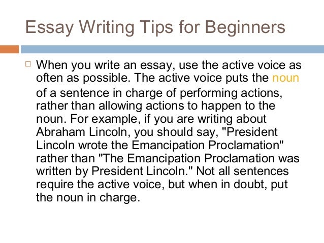 how to write an intro for an essay beginners