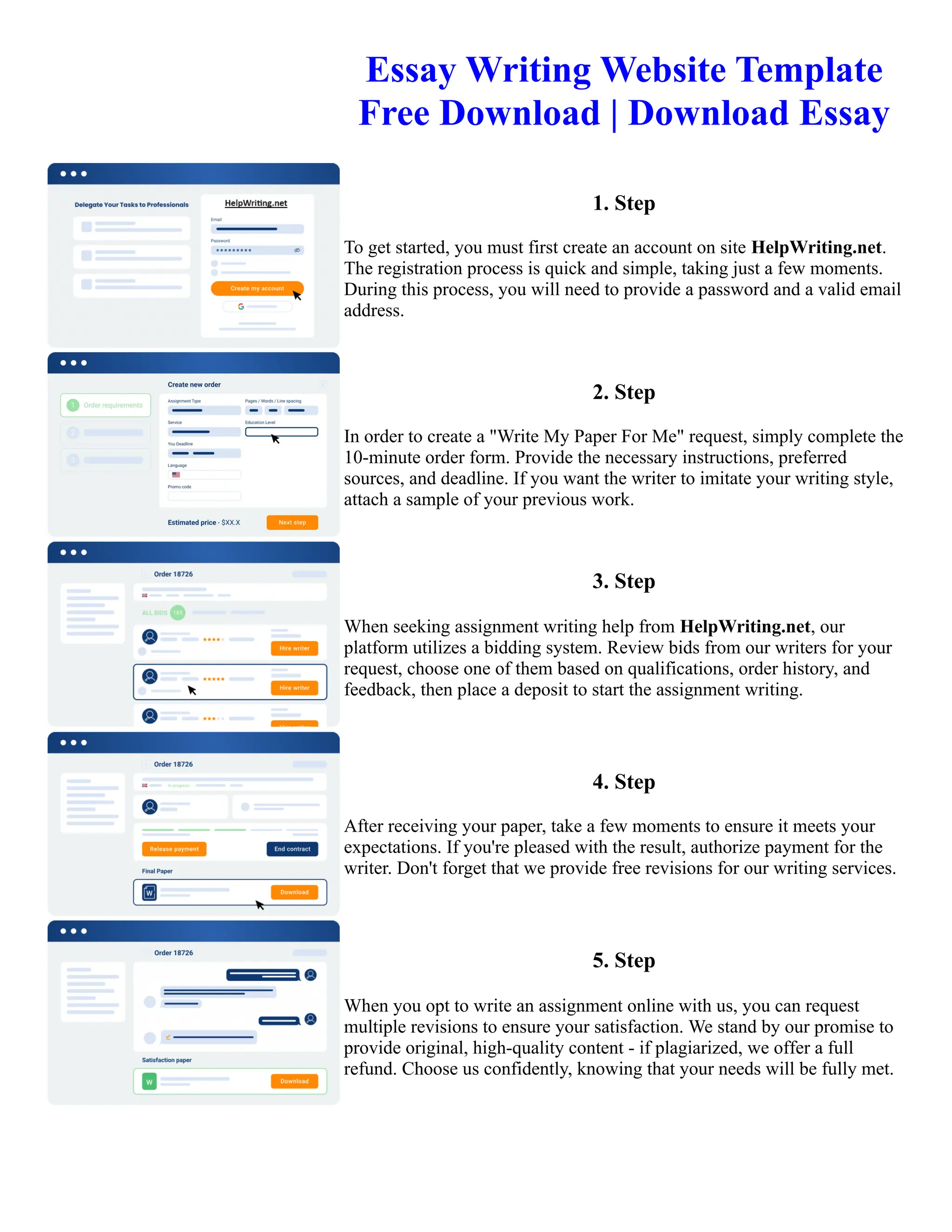 Essay writing website template free download download essay pdf