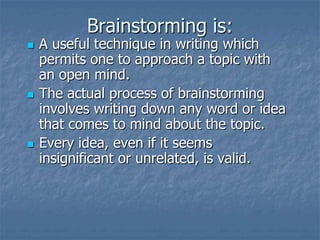 Essay Writing Week 1