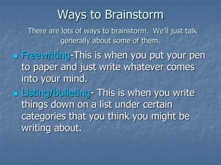 Essay Writing Week 1