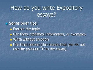 Essay Writing Week 1