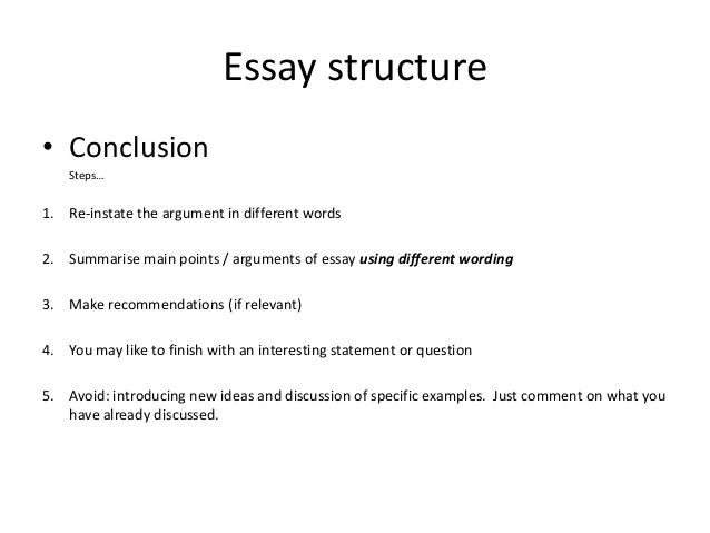 how to write a conclusion for a essay template