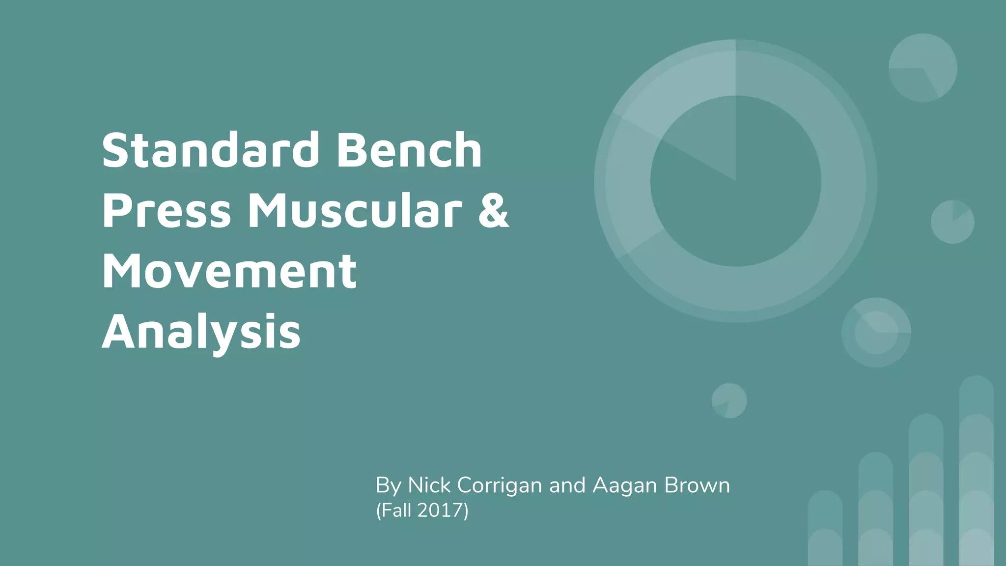 Standard Bench
Press Muscular &
Movement
Analysis
By Nick Corrigan and Aagan Brown
(Fall 2017)