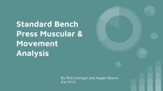 Standard Bench
Press Muscular &
Movement
Analysis
By Nick Corrigan and Aagan Brown
(Fall 2017)
 