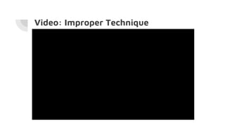 Video: Improper Technique
 