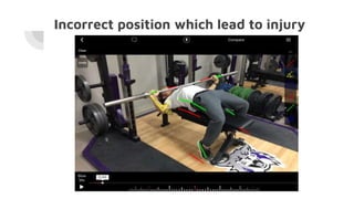 Incorrect position which lead to injury
 
