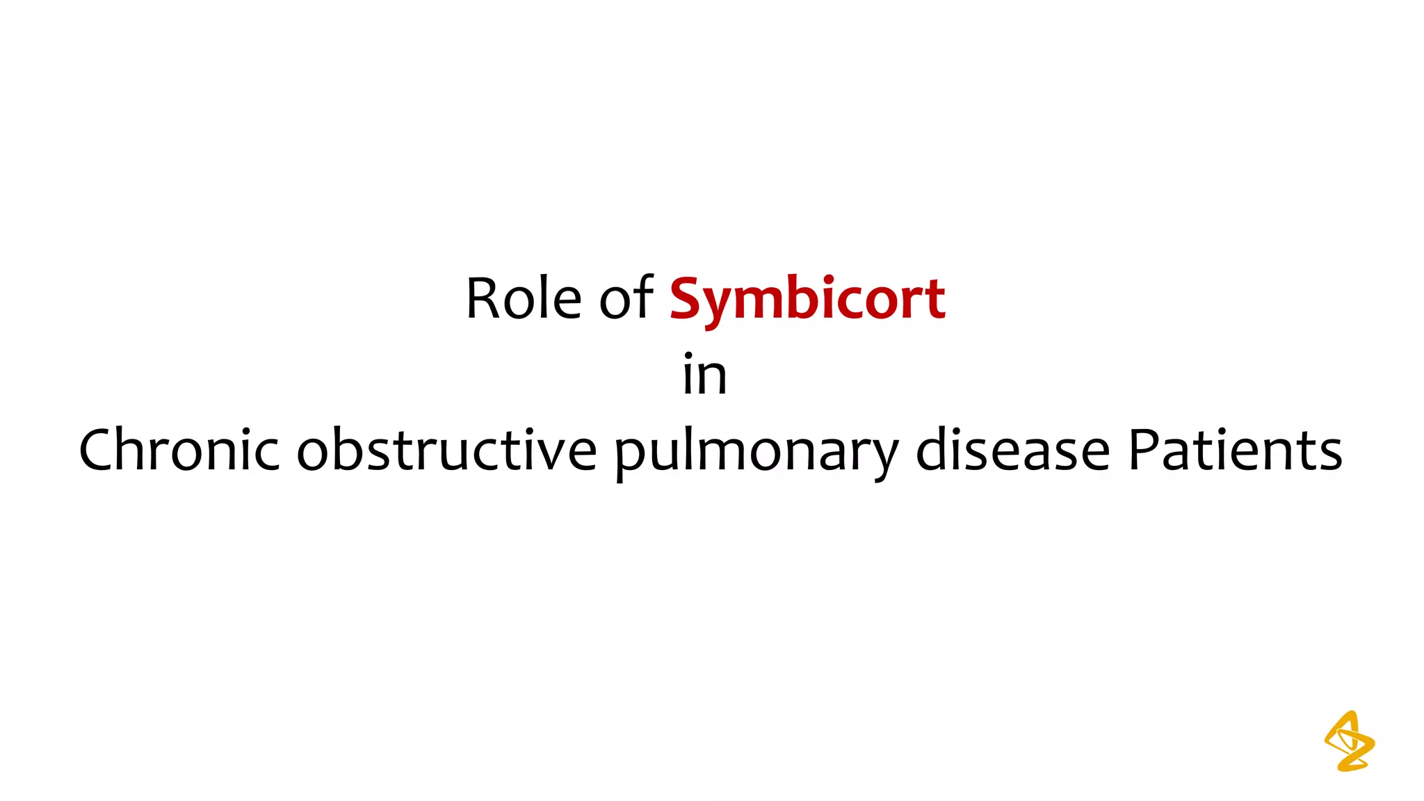 Role of Symbicort
in
Chronic obstructive pulmonary disease Patients
 