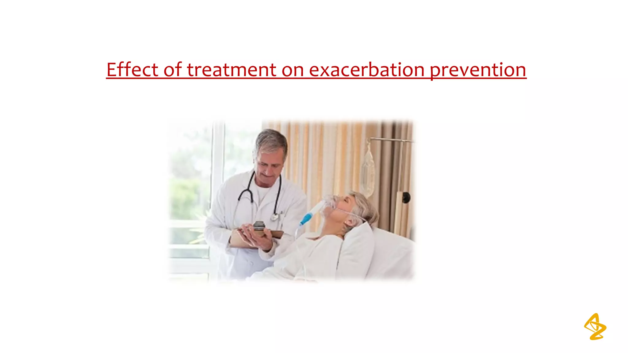 Effect of treatment on exacerbation prevention
 